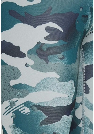 Nike Pro 3/4 Camo Printed Erkek Compression Tayt Spor Erkek Tayt Cz1229-019 Yeşil