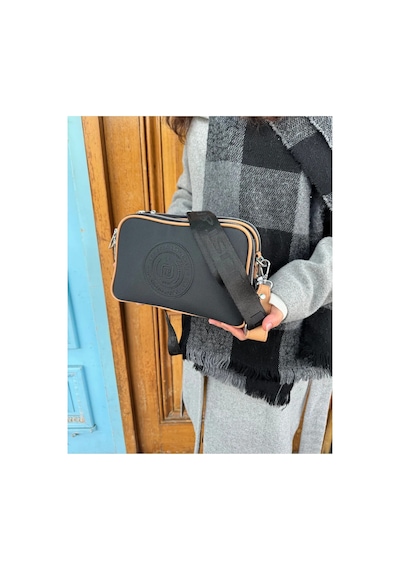 Just Polo Kopya - Kadın Yeni Sezon Lakos Omuz Çantası Mh6000mh Siyah - Camel 21486473