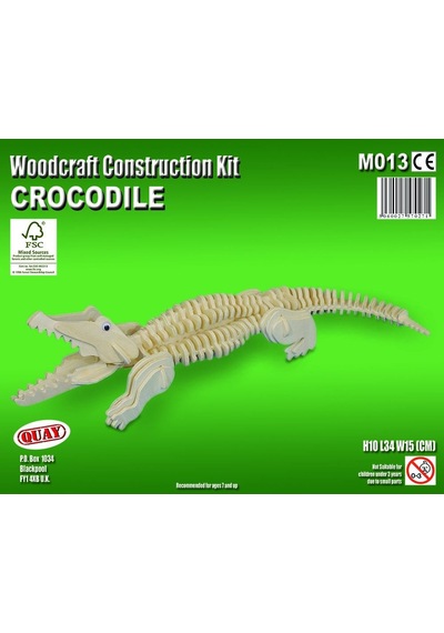Woodcraft Ahşap Maket Timsah Maketi