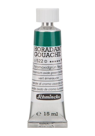 Schmincke Horadam Gouache Artist Guaj Boya 15 Ml Seri 1 520 Helio Green Bluish Çok Renkli