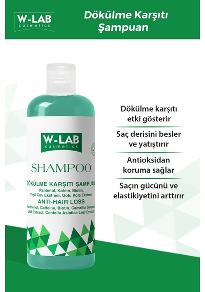 W-Lab Cosmetics Dökülme Karşıtı Şampuan 400 ML