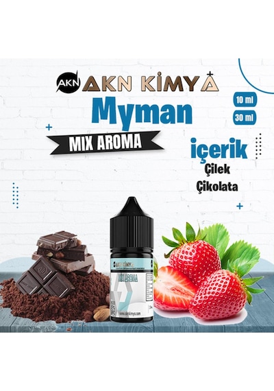 Akn Kimya One Hit Wonder Myman Mix Aroma Çilek Çikolata Gıda Aroması 10 Ml