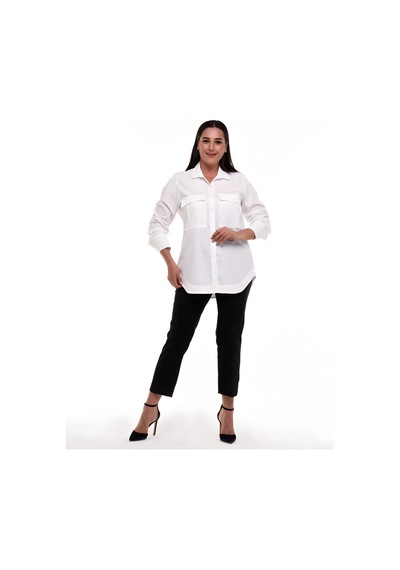 Hanezza Şıklığı Ve Rahatlığı Bir Arada Sunan Kadın Büyük Beden Gömlek Beyaz - 591269987 Beyaz Hanezza Şıklığı Ve Rahatlığı Bir Arada Sunan Kadın Büyük Beden Gömlek Beyaz - 591269987 Beyaz