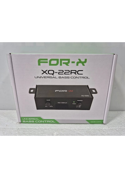 Bass Kontrol - For-x Xq-22rc Universal Amfi Bass Kontrol - Voltaj Göstergeli Bass Ayar Kumandası