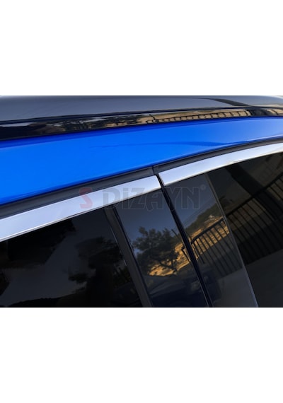 S-dizayn Peugeot 2008 2 Krom Cam Çerçevesi 12 Prç 2020-2023 A+ Kalite