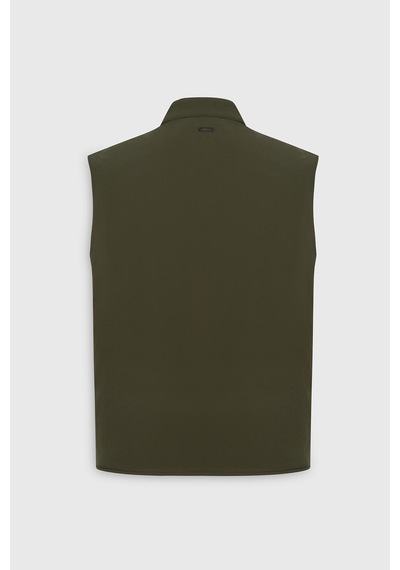 AC&Co / Altınyıldız Classics Erkek Standart Fit Normal Kesim Dik Yaka Casual Yelek - Haki