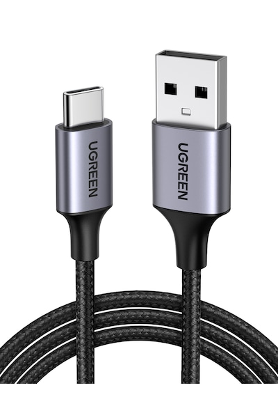 Ugreen 60125 Usb-c To Usb-a 3a Qc Örgülü Hızlı Şarj Kablosu 0.5 Metre