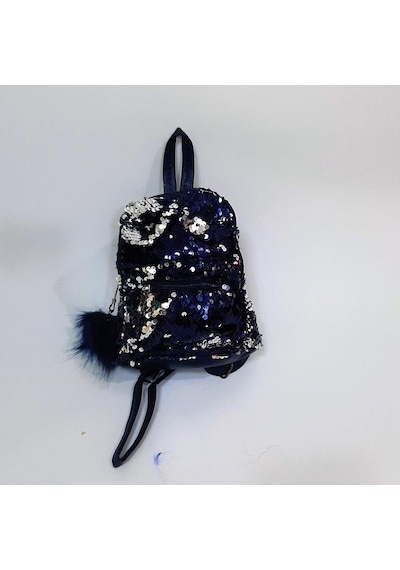 Fiyra Crn Lacivert Pullu Kız Çocuk Sırt Çantası 16cmx20cmx10cm Lacivert