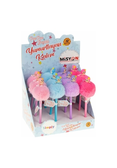Misyon Deniz Kızı Ponpon Başlıklı Yumurtlayan Kalem Msy-454c Çok Renkli