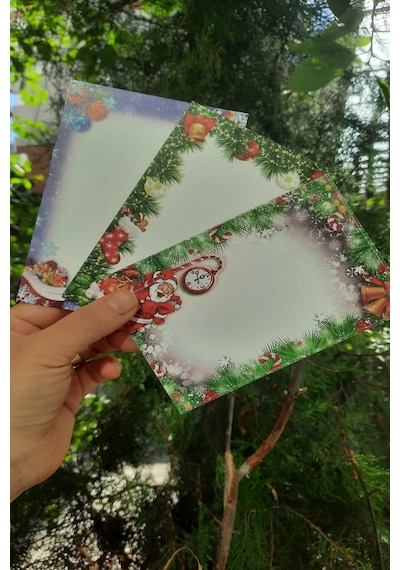 15 Adet 3 Model Yılbaşı Tebrik Kartı - Kuşe Kart - Hd Baskı - 10x15 Cm - Yılbaşı Hediye Mesaj Kartı