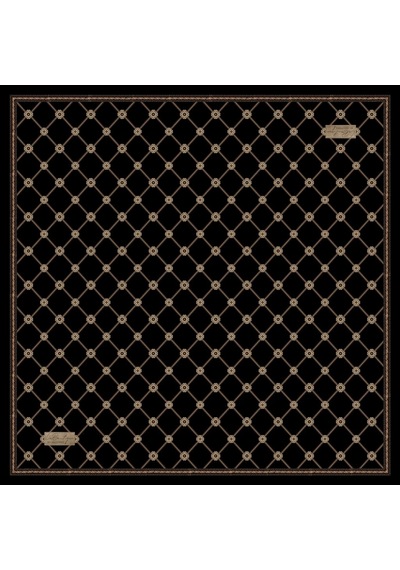 LA BOUTIQUE 1854 Sura İpek - 03 - 90x90 Siyah - Antrasit