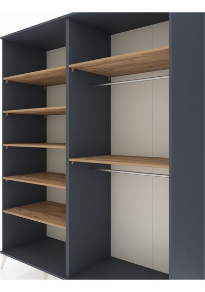 Kronos Gardrop 7 Raflı 2 Askılı 176x59x221 Antrasit-antrasit/çam Antrasit/çam Kronos Gardrop 7 Raflı 2 Askılı 176x59x221 Antrasit-antrasit/çam Antrasit/çam