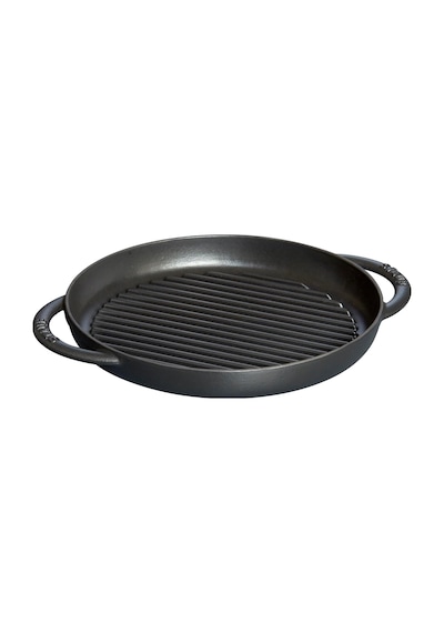 Staub B Döküm Izgara Tava Çift Kulplu 26 Cm Siyah Diğer