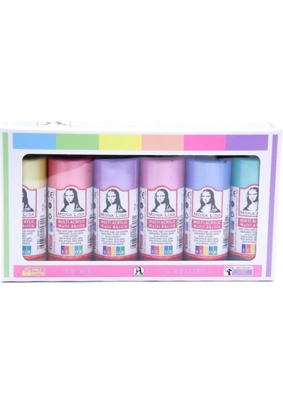 Mona Lisa 6x70ml Akrilik Boya - Metalik Set-1 6 Renk