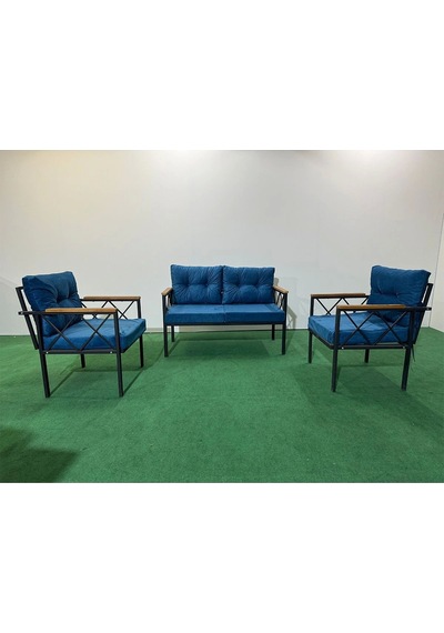 2+1+1 Balkon-bahçe-kafe-çay Seti-koltuk Takımı-oturma Grubu-ofis Koltuğu Mavi