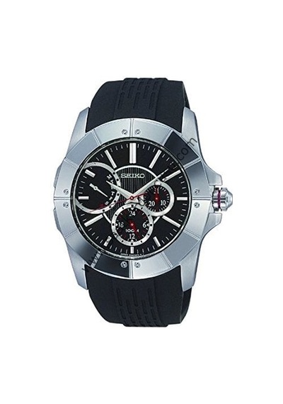Seiko Snt027p Lord Modeli Siyah Silikon Kordon Siyah