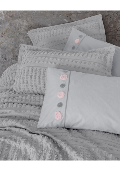 Cotton Box Lımı Yatak Ortusu Ve Nevresım Takımı Ck Sıva Grı Gri