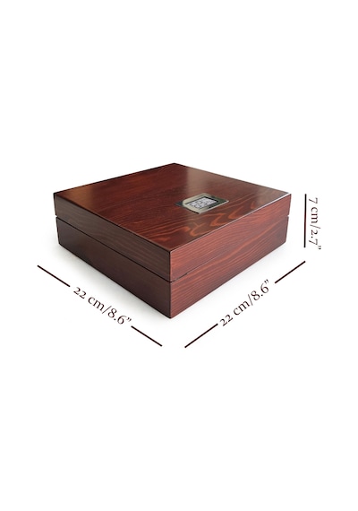 Mezmob Masif Yerli Sedir Ağacı Humidor Puro Kutusu Küçük Boy
