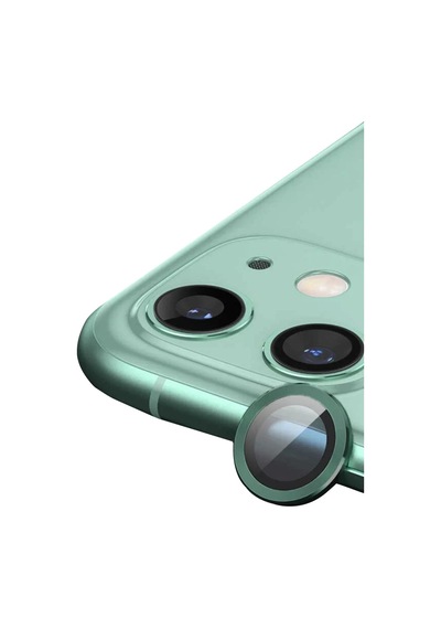Newface Apple İphone 12 Mini Raze Metal Kamera Lens - Yeşil