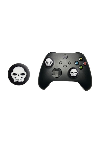 Skull Ps5/ps4/ps3/xbox One/one X/one S/series X/series S 3d Analog Silikon Koruyucu -2 Adet Skull-4