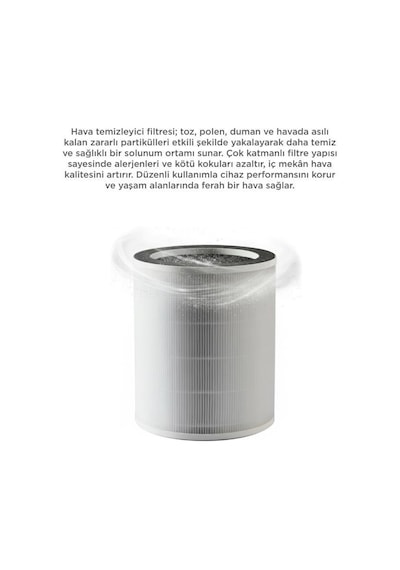 Torima TAP-500 Pro Akıllı Hava Temizleyici Filtresi Gri Filtre