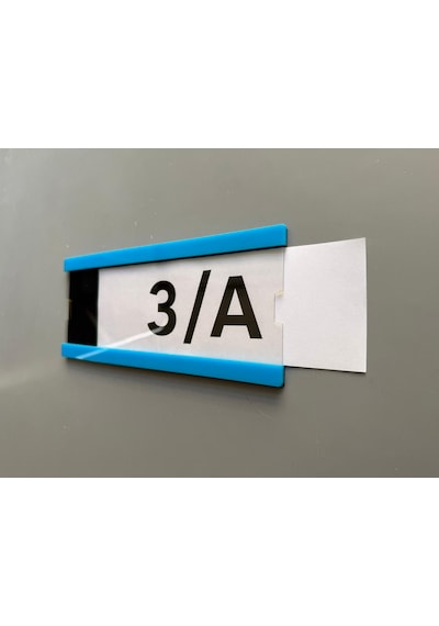 Okul Sınıf Kapı Numarası Ve İsimliği 21 X 9 Cm - Açık Mavi Kolay Değiştirilebilir
