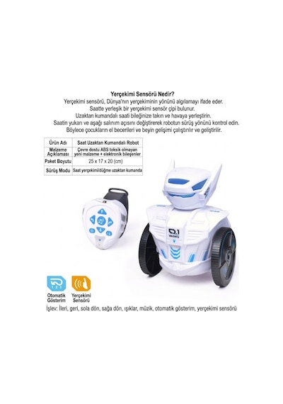 Kendin Yap Stem V01 Montaj Robot Yerçekimi Sensörlü El Bandı Kumandalı Eğitici Oyuncak Robot