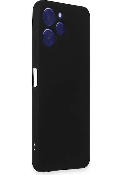 Newface Xiaomi Redmi 12 Kılıf Nano İçi Kadife Silikon - Siyah