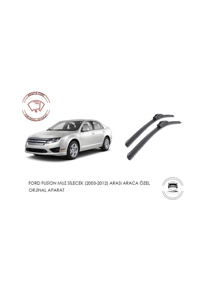 Ford Fusion Ön Muz Muz Silecek Takımı 1.4 1.6 Motor 2003-2012 Arası Araca Özel Aparat