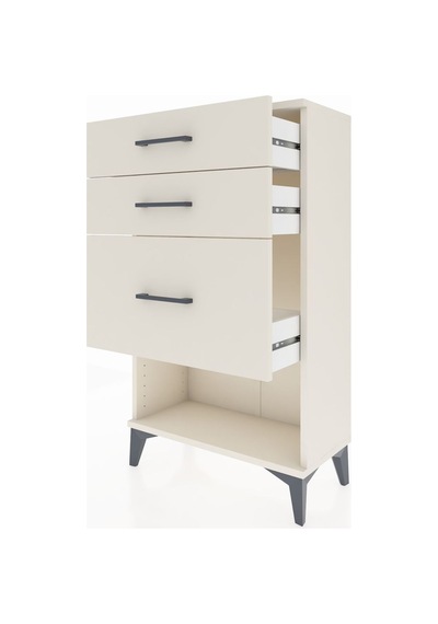 Arges Komodin 3 Çekmeceli 60x30x106 Aytaşı-aytaşı Aytaşı