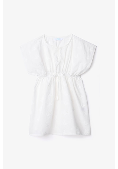 Penti Beyaz Kız Çocuk Butterfly Kısa Kollu V Yaka Kaftan