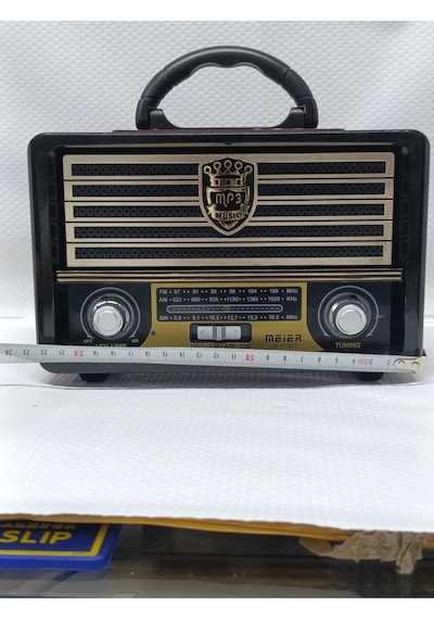 Meier M-113 Bt Usb/sd/mp3 Bluetooth Şarjlı Nostaljik Radyo - Kahverengi Nostaljik- Tek Ebat