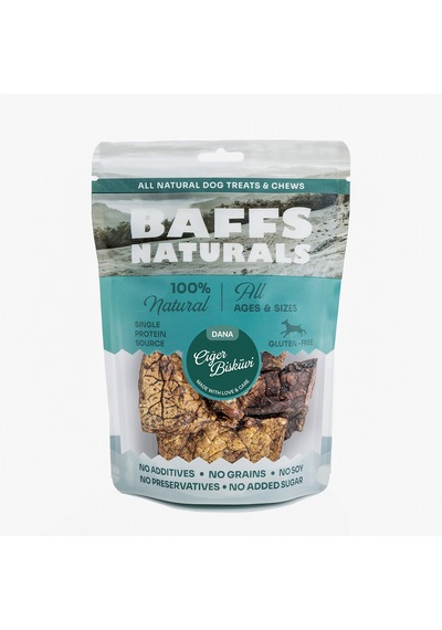 Baffs Naturals Dana Ciğer Bisküvi Köpek Ödül Maması 100 G