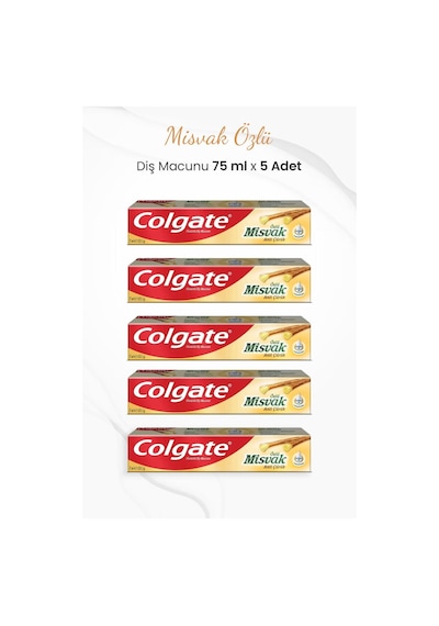 Misvak Özlü Diş Macunu 75 Ml X 5 Adet