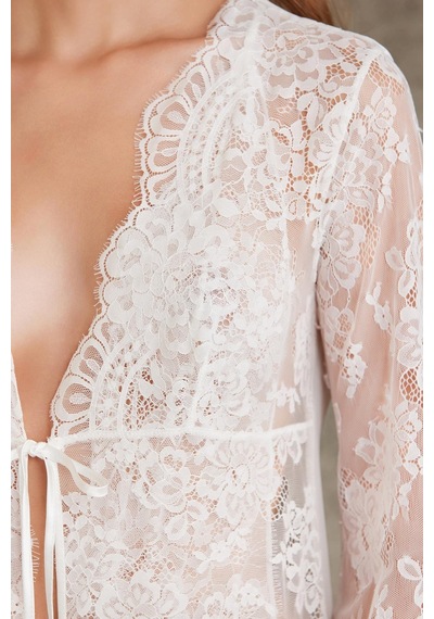 Pierre Cardin Sifon Dantelli Tulum Ve Sabahlık Takımı - 4810 001