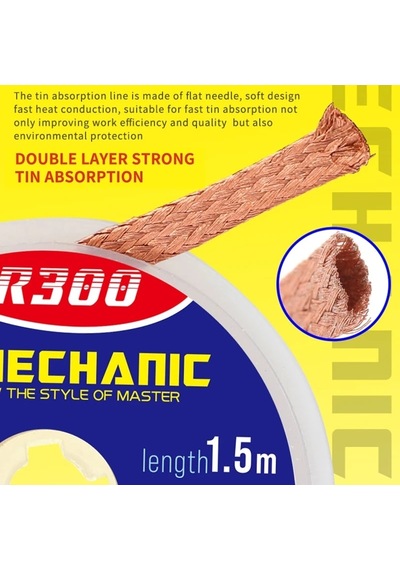Sones Mechanıc R300 1.5m Emiş Teneke Teli, Genişlik: 2mm