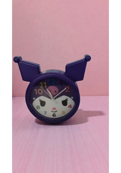 Kuromi Masa Üzeri Çalar Saat Büyük Boy 17cm 17 Cm Renk Karışık Gelir Çok Renkli