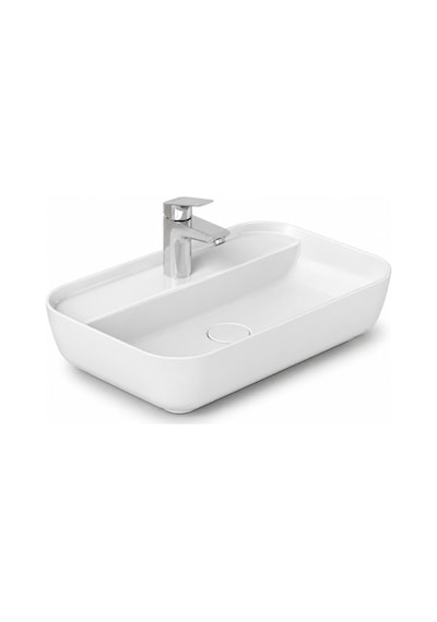 Dura Bagno Nexus Çanak Lavabo 60x40 Cm. Batarya Delikli Tezgah Üstü Beyaz 5850