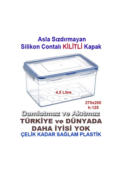 Sızdırmaz Derin Saklama Kabı Seti, 5set-abn23042025 Diğer