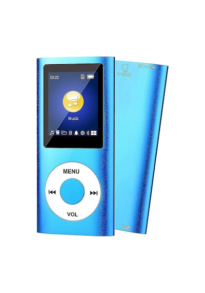 Metal Mp3 Çalar Dijital Ekranlı Mp4 Player Fm Radyo + 32gb Hafıza Kartı