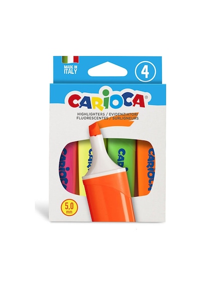 Carioca Fosforlu Işaretleme Kalemi 4'Lü 4 Renk Memolıght