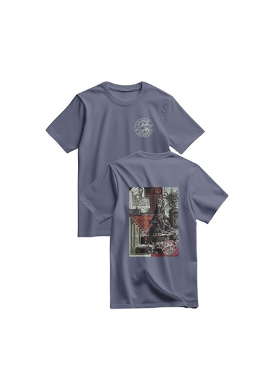 Kısa Kollu Filistinli Eski Gürüntüler Dijital Baskılı Unisex Filistin Tişört S - 2xl T300025 Koyu Gri