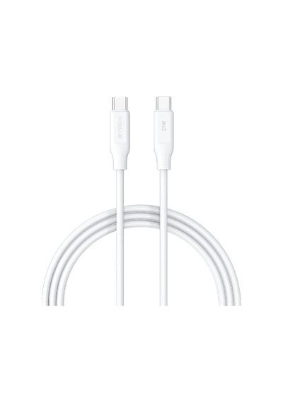 Pd25tk Type-c To Type-c Pd 25w Hızlı Data/şarj Kablosu 1 Metre Beyaz