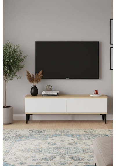 Tsa1299db Aplos Tv Stand, Tv Sehpası Safirmeşe-beyaz 120cm