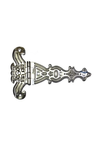 Dekoratif, Sac Tek Kuyruklu Menteşe - 69x102 Mm, Büyük, Nikel, 1 Adet Çok Renkli