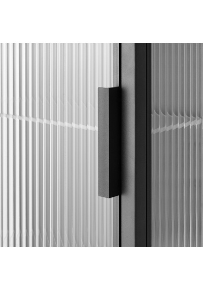 Banyo Duvar Dolabı, Antrasit-sazlı Cam, 36x18x44 Cm