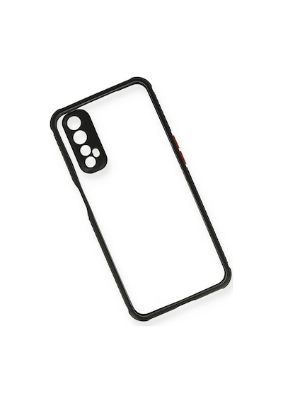 Newface Realme 7 Kılıf Miami Şeffaf Silikon Semeglbl - 75 - Siyah