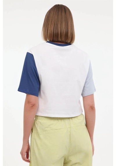 Lumberjack Wl Annabel-c 11ck1234 5fx Kadın Crop Tshırt Beyaz