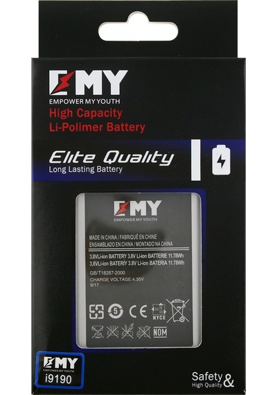 Samsung Uyumlu Galaxy İ9190 S4 Mini için Emy 1900 Mah Lityum-Lion Batary