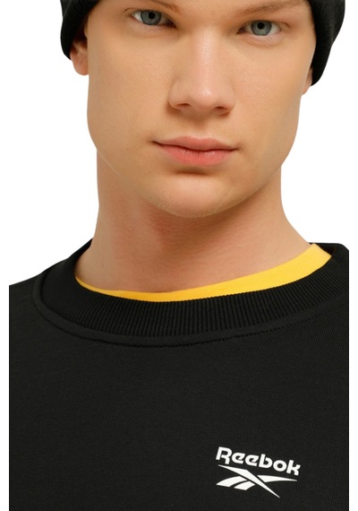 Reebok Rı Ft Left Chest Cr Erkek Siyah Sweatshirt Siyah